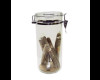 Acrylic Cigar Humidor Jar w/Humidifier & Cedar Base